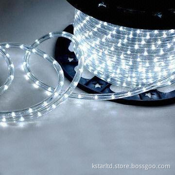 Flexible Rope Light with 36 White LEDs/m, CE and GS Approvals, Suitable for Outdoor Use